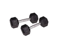 Šešiakampis hantelis inSPORTline HEX 12kg