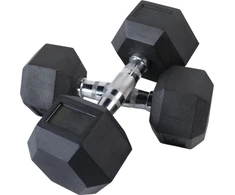 Šešiakampis hantelis inSPORTline Hexclusive 12,5kg
