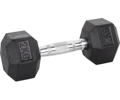 Šešiakampis hantelis inSPORTline Hexsteel 2kg