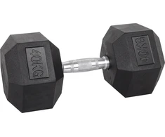 Šešiakampis hantelis inSPORTline Hexsteel 40 kg