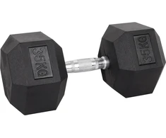 Šešiakampis hantelis inSPORTline Hexsteel 35kg