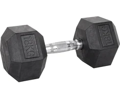 Šešiakampis hantelis inSPORTline Hexsteel 18kg