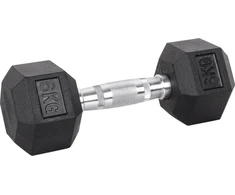 Šešiakampis hantelis inSPORTline Hexsteel 6kg
