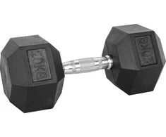 Šešiakampis hantelis inSPORTline Hexsteel 20kg