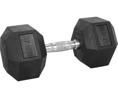 Šešiakampis hantelis inSPORTline Hexsteel 27.5kg