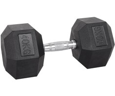 Šešiakampis hantelis inSPORTline Hexsteel 40 kg