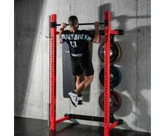 Sieninis stumdomas treniruoklis su suoliuku KLT34 Raudonas HMS FITNESS