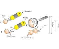 Silikoniniai masalo fiksatoriai Extra Carp, 18mm, 24vnt