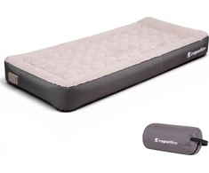 Single Inflatable Mattress inSPORTline Valkon 197x90x22 cm with Built-in Electric Pump