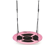 Sodo sūpynės "Erškėčio lizdas" 100cm rožinės spalvos ECOTOYS