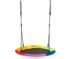 Grandininis pjūklas Sodo sūpynės "Erškėtrožės lizdas" 100 cm spalvingos ECOTOYS