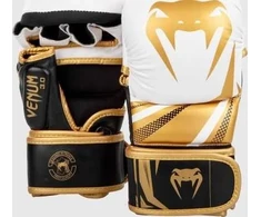 MMA pirštinės Venum Challenger 3.0 – baltos/juodos/auksinės