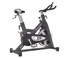 Spiningo dviratis inSPORTline Airin (iki 150kg, smagr. 20kg) - Juodas-Sidabrinis