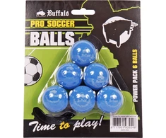 Stalo futbolo kamuoliukų rinkinys Buffalo Pro, mėlyni, 6 vnt.