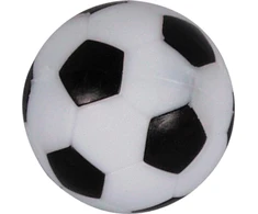 Stalo futbolo kamuoliukas Buffalo, juodas / baltas, 36 mm