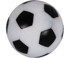 Stalo futbolo kamuoliukas Buffalo, juodas / baltas, 36 mm