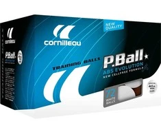 Stalo teniso kamuoliukai CORNILLEAU P-BALL ABS EVOLUTION, 72 vnt., oranžiniai