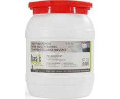 Statinė BasicNature Wide Mouth 6.4L, balta
