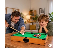 Stół do bilarda mini 50x30 cm komplektas do gry vaikams priedai ECOTOYS