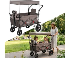 Sudedamas transportavimo vežimėlis inSPORTline StrollKidz vaikams vežti