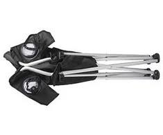 Sulankstoma kėdė BasicNature Travel Comfort, juoda