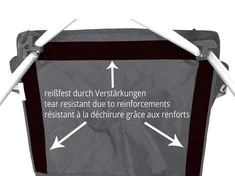 Sulankstoma kėdė BasicNature Travelchair Standard, juoda