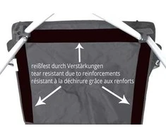 Sulankstoma kėdė BasicNature Travelchair Standard, juoda