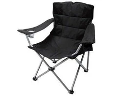 Sulankstoma kėdė BasicNature Travelchair Holiday, juoda