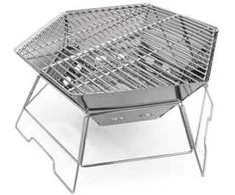 Sulankstomas grilius Origin Outdoors Grilis and Fire Bowl Hexagon, 40x45cm