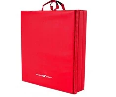 Sulankstomas kietas gimnastikos kilimėlis su „Velcro“ užsegimais, 180 x 60 x 5 cm, raudonas – „Marbo Sport“