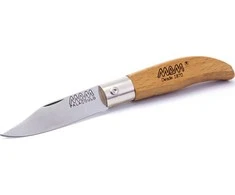 Sulankstomas peilis su raktų pakabuku ir dėklu MAM Iberica 2001, buksmedžio mediena, 4.5cm