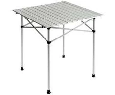 Sulankstomas stalas BasicNature Travelchair Roll Table Small, 70x70cm