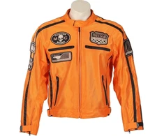 Vasarinė motociklininko striukė BOS 6488, oranžinė