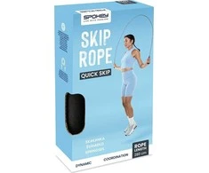 Šuoliai per virvę su odine virve Spokey QUICK SKIP