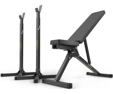Treniruoklių komplektas (treniruočių suoliukas + štangos stovas) SmartGym Fitness Accessories SG1