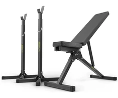 Treniruoklių komplektas (treniruočių suoliukas + štangos stovas) SmartGym Fitness Accessories SG1