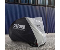 Trijų dviračių dangtis "Oxford Aquatex" (juodas/sidabrinis)