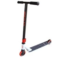 Triukinis paspirtukas su guoliais ABEC-7 Spartan Stunt Alu (100mm ratai) - Baltas/Raudona