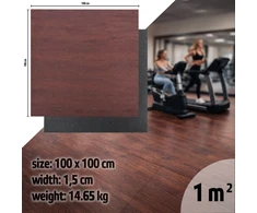 Tvirtas grindų kilimėlis inSPORTline Luxteko Flat 100 x 100 x 1,5 cm