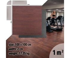 Tvirtas grindų kilimėlis inSPORTline Luxteko Waffle 100 x 100 x 2 cm