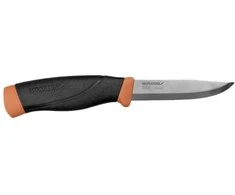 Tvirtas peilis Morakniv Companion, tamsiai oranžinis, nerūdijančio plieno