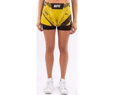 UFC Venum Authentic Fight Night moteriški MMA šortai, siauras kirpimas, geltoni