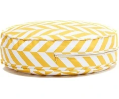 Vaikiškas pufas Wigiwama Mustard Herringbone