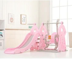 Children’s Slide w/ Swing &amp; Basketball Hoop 4-in-1 inSPORTline Swingslide