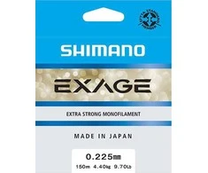 Valas Shimano Exage, 150m, 0.225mm, 4.4kg, pilkas