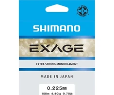 Valas Shimano Exage, 150m, 0.225mm, 4.4kg, pilkas