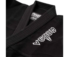 Venum Contender vaikiškas BJJ kimono (su nemokamu baltu diržu) – juodas