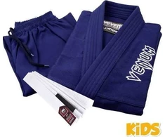 Venum Contender Kids BJJ kimono (su nemokamu baltu diržu) – tamsiai mėlynas