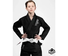 Venum Contender vaikiškas BJJ kimono (su nemokamu baltu diržu) – juodas