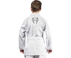 Venum Contender vaikiškas BJJ kimono (su nemokamu baltu diržu) – baltas